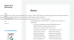 Desktop Screenshot of optiononemarketing.com